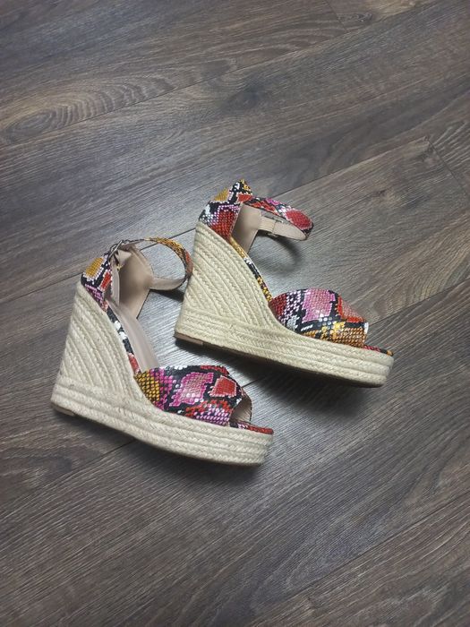 Espadrile dama cu platforma Sergio Todzi, model animal print