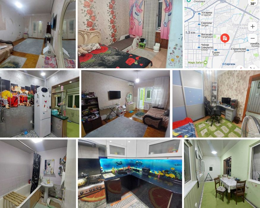3-комн. квартира, 77 м², Сергелийский район