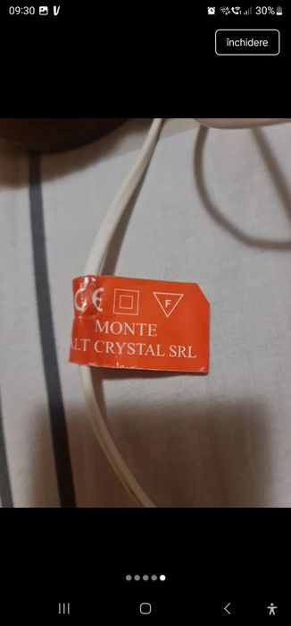 Lampa sare naturala Monte Crystal