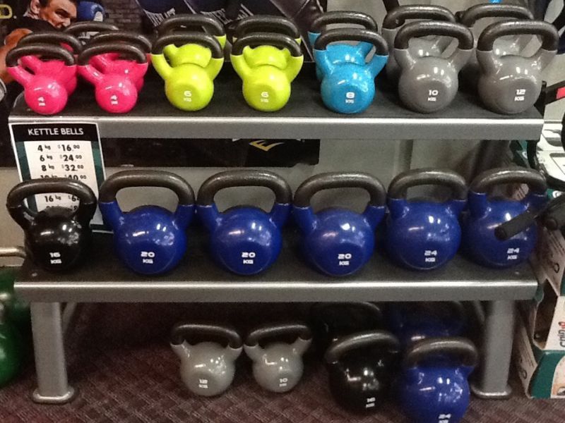 Пудовките Kettlebells с Винил 4 - 20 кг, Пудовка за Кросфит , Гири