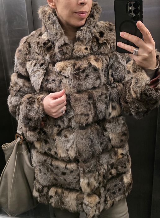 Палто естествен косъм