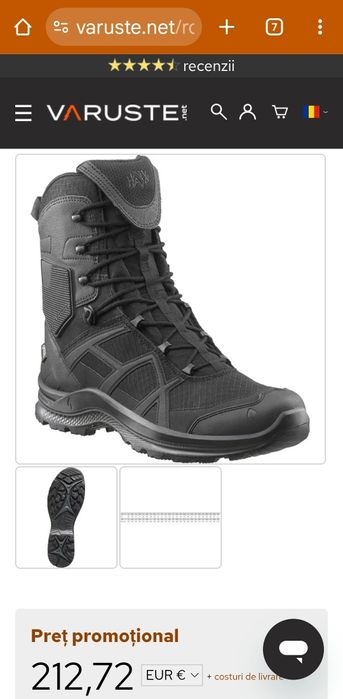 Ghete HAIX Black Eagle Athletic 2.1 gtx goretex high marimea 37-37,5