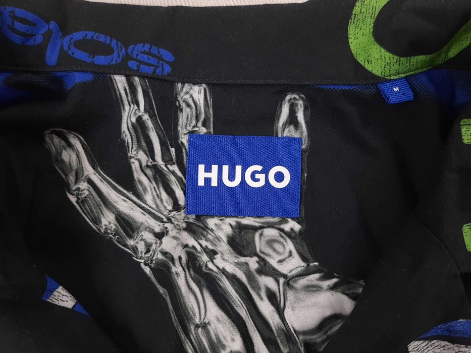 Hugo Boss Eligino - Оригинална мъжка риза с къс ръкав размер L