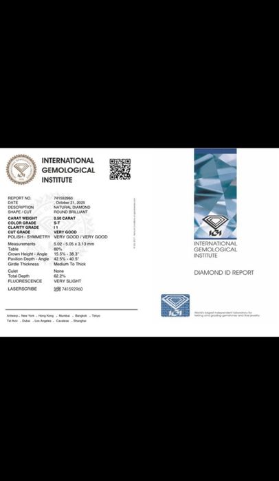 Diamant natural împachet