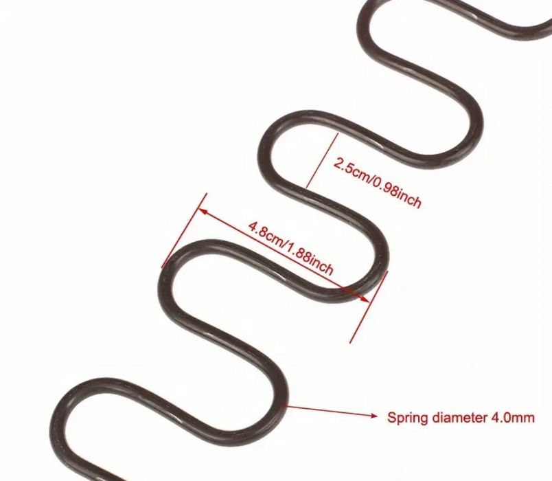 Сменяеми пружини за диван и столове с клипсета, мебелни пружини 45см