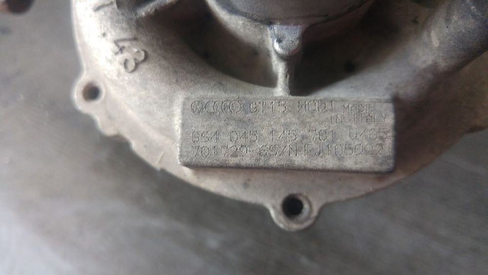 turbina 1.4 tdi amf vw polo 9n seat ibiza skoda fabia cordoba 2001-2005 045145701 701729-65