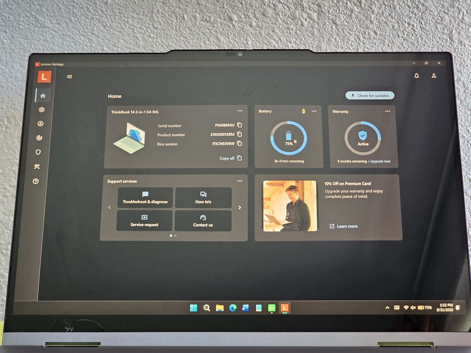 Lenovo ThinkBook 14 2-in-1 G4 IML  Ultra 7  16GB RAM 512GB SSD
