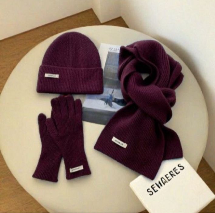 Набор (Шапка, шарф, перчатка)