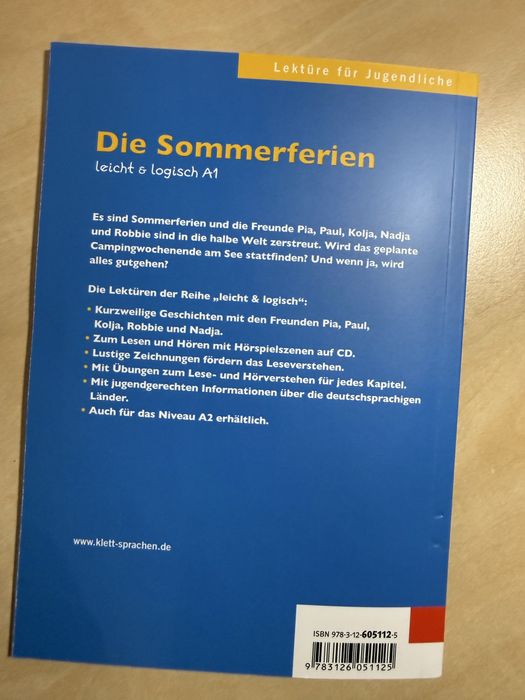 Учебник Основи на електротехниката за 9. клас и уч. книга Die Sommerferien, leicht & logisch A1 на НЕ и с CD диск, нови, издателства Техника и Klett