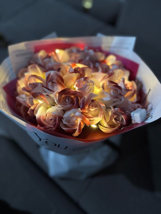 Мыльный букет роз, 31шт