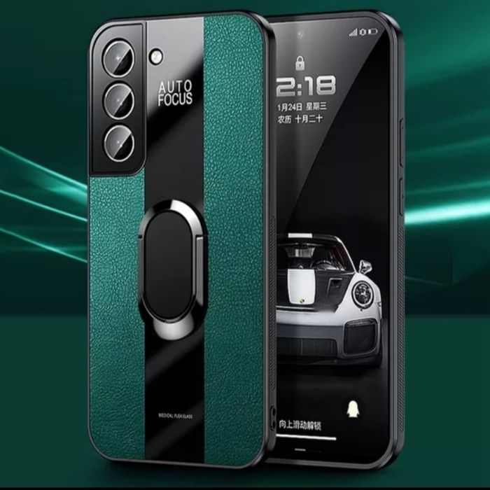 Samsung Galaxy A33 A23 A13 A52s A72 / PORSCHE Кожен кейс с пръстен