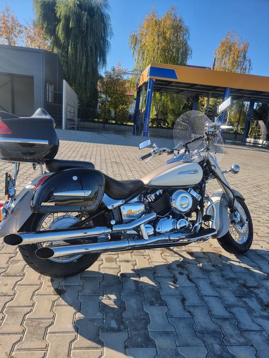 Yamaha Dragstar 650-permis A2-ITP 2027 noiembrie ..cauciucuri Metzeler