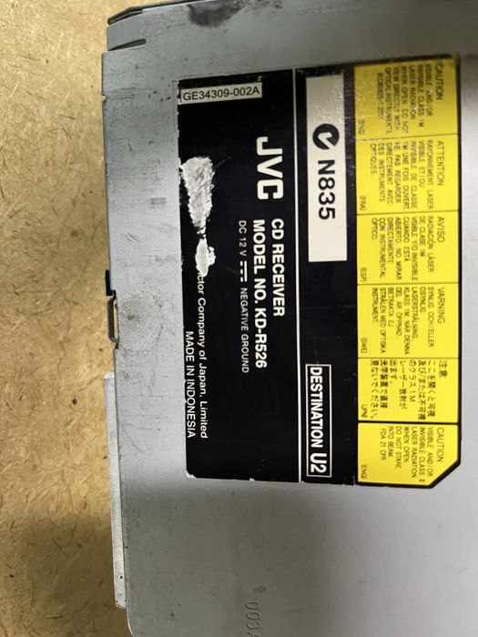 Продам автомагнитолу JVC