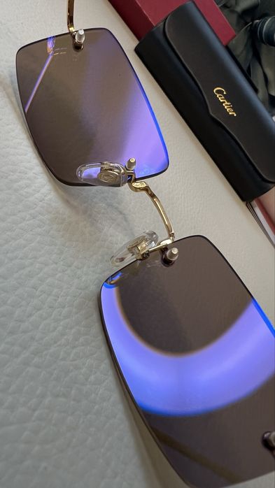 Cartier CT0367S ochelari de soare noi lentile rame rimless