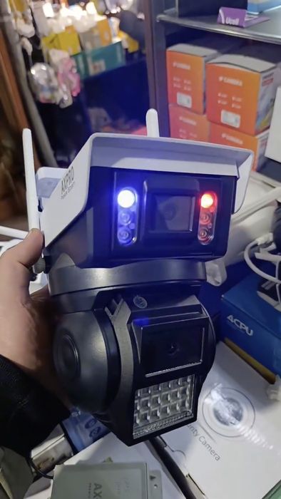 Wi fi kamera 2 kòzli migalkali òta tiniq