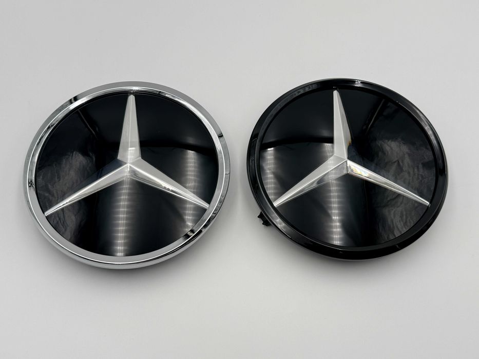 Emblema Compatibila Mercedes W204 sticla crom/negru distronic c class