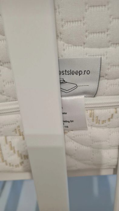 Pătuț Marvis Premium Timisoara 120x60 cm + Saltea BestSleep + Protecție saltea