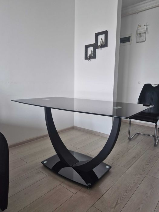 Vand Masă de Living cu 4 Scaune