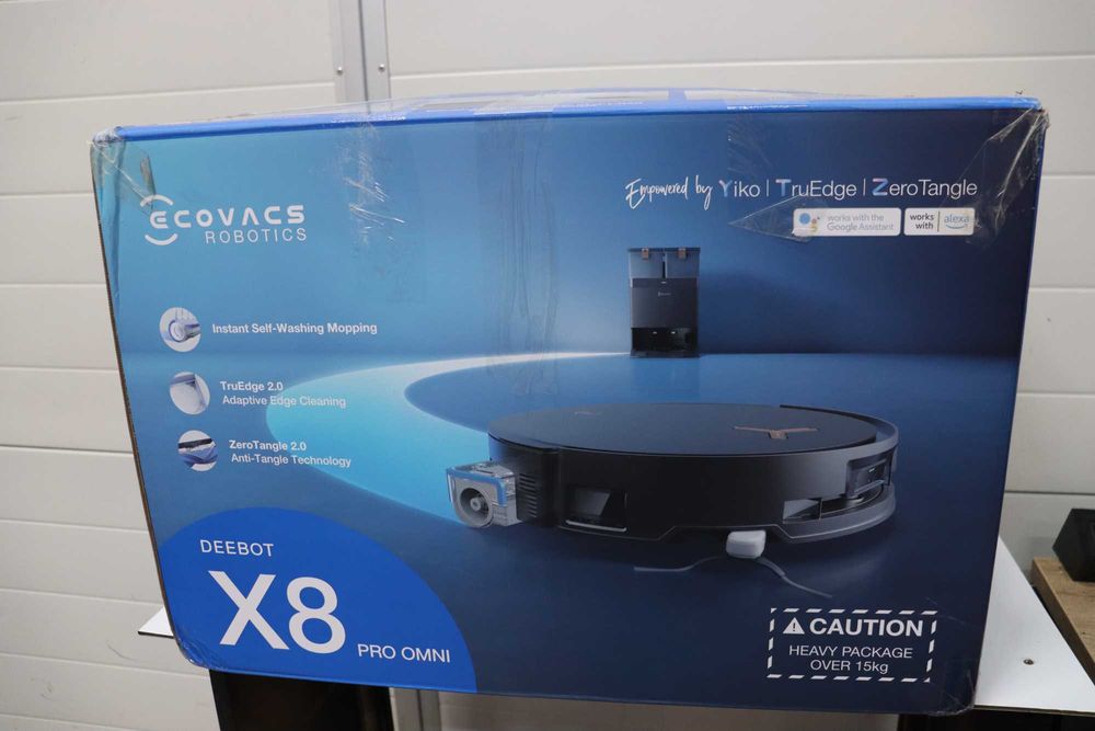 Прахосмукачка робот Ecovacs Deebot X8 Pro Omni, 18000Pa, 75 градуса