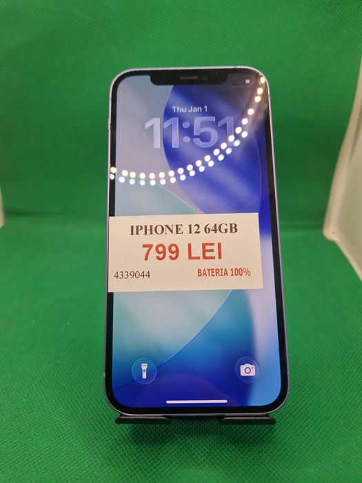 Iphone 12 64GB baterie 100% Lazar Amanet Crangasi 43390
