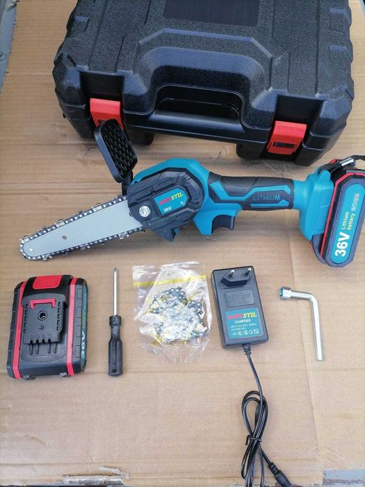 Акумулаторен Трион за Клони WERSTIL 36V 5Ah верижна резачка