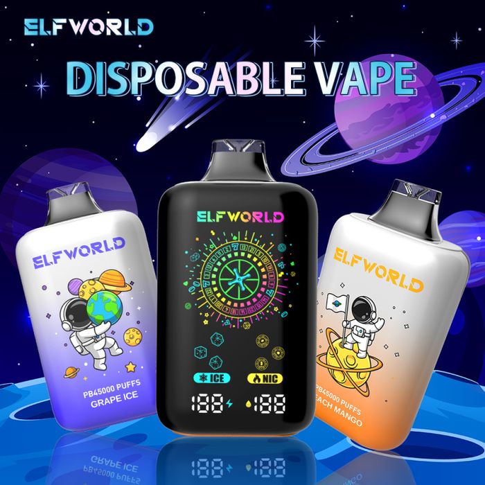 Vape Elfworld 45k Puffs | Nivel reglabil pentru nic si ice | 3 trepte
