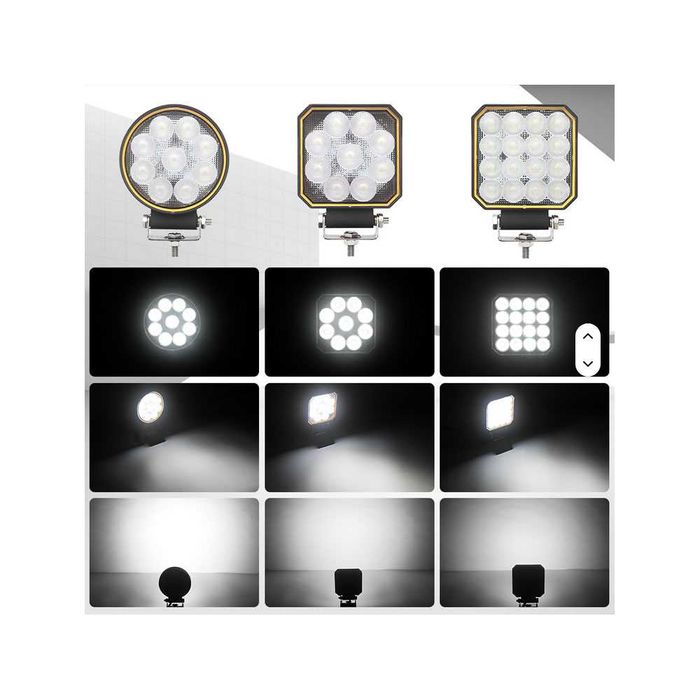 4 инча LED фар, халоген 160W 12000lm – за трактор, камион и техника