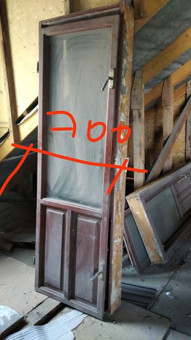 деревянные окна и двери б/у