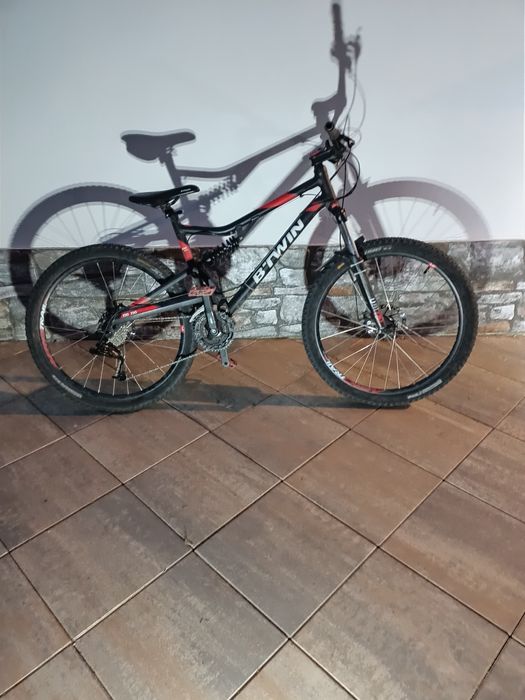 Bicicletă full suspension B'TWIN