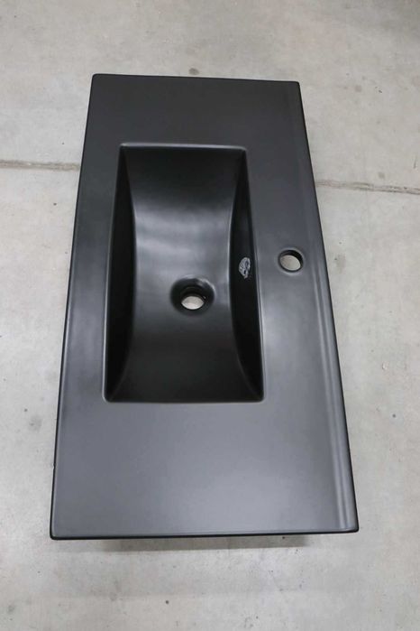 CERASTYLE ELITE 80 BLACK мивка за баня, черен мат