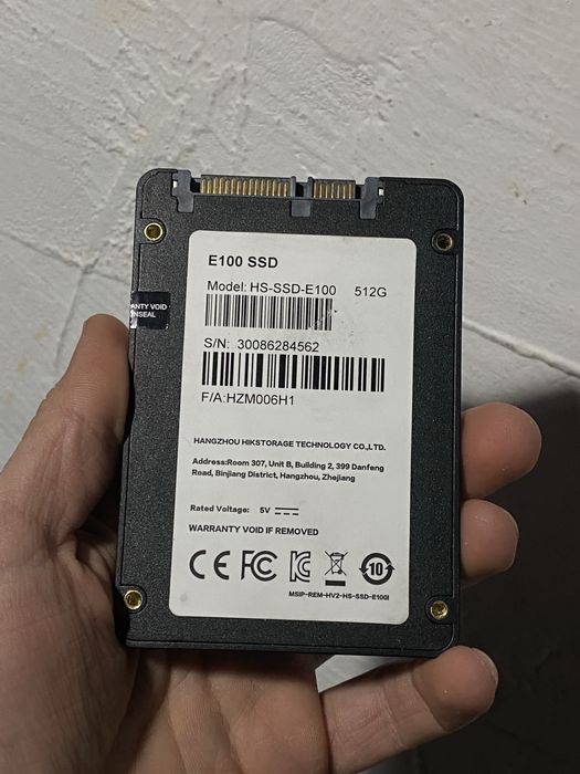 Ссд 512гб  Ssd sata сата новый Модель Hikvision E100