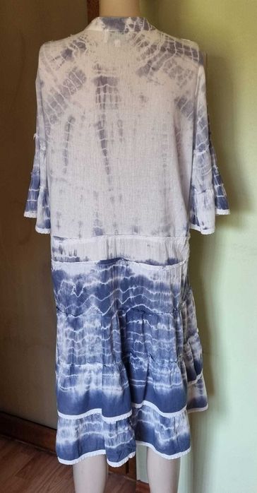 Rochie midi, bumbac batist 100%, marimea L