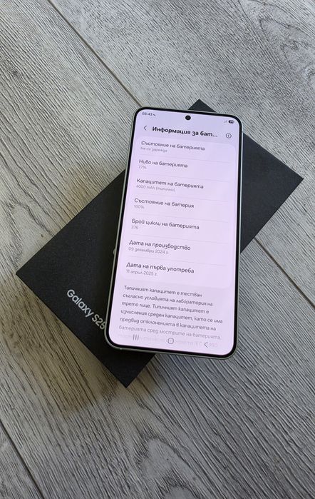 Samsung Galaxy S25 256gb Mint гаранция до 4.2027