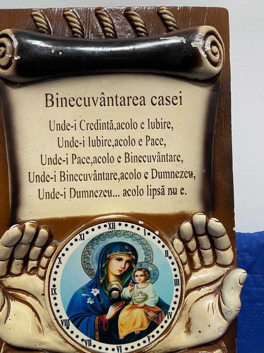 icoana veche din ipsos icoana veche dimen lungime 39 cm latime 29 cm