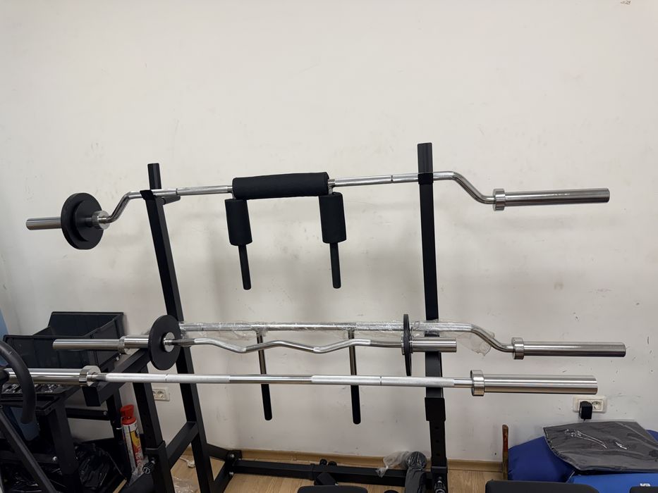 Bari bare haltera gantere piept, brate biceps triceps noi pret de la 50 lei buc.