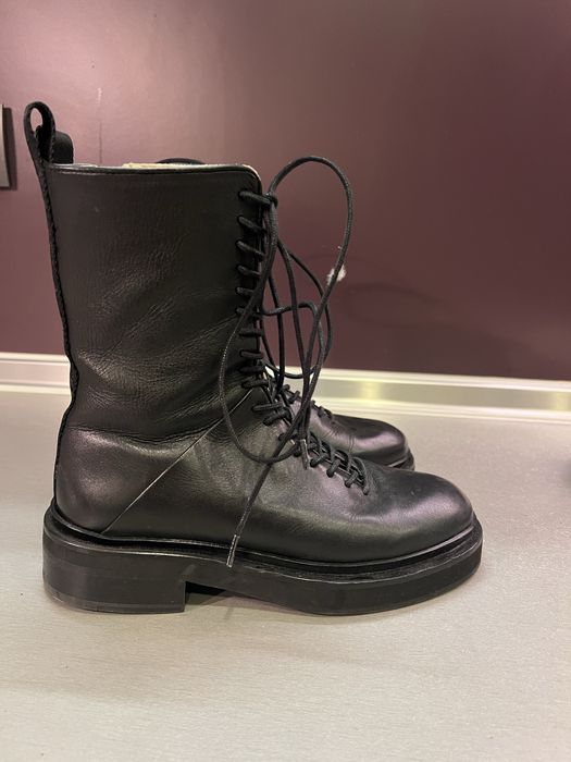 Оригинални AllSaints кожени боти тип combat boots – №36