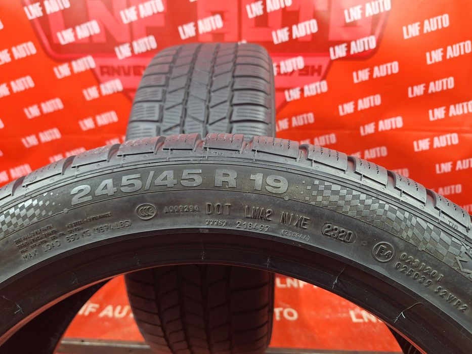Anvelope de IARNA - 245/45/19 - Continental - 7 MM - DOT 2020 RFT !