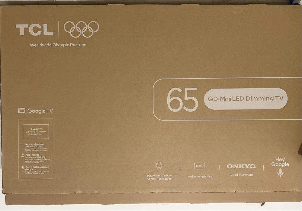TCL 65P8L 65” QD-Mini LED (2026) | 4K | 144Hz | Google TV