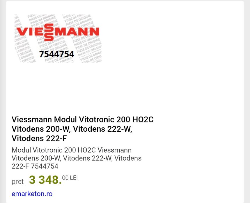 Automatizare Vitotronic 200 H02C, pt Viessmann Vitodens