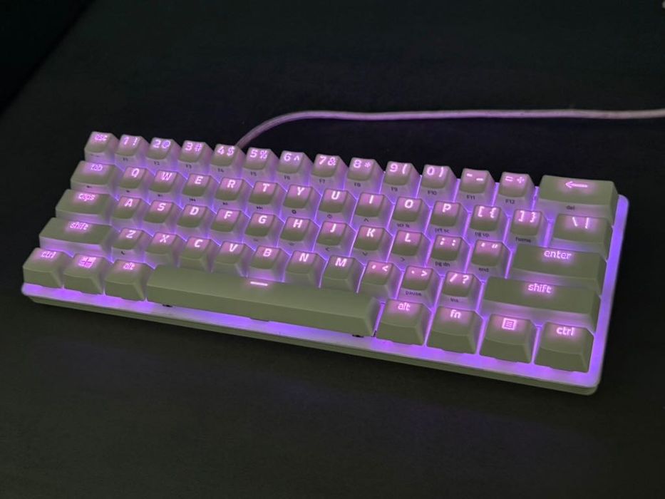 Razer Huntsman Mini Mercury 60% RGB механична клавиатура + кутия