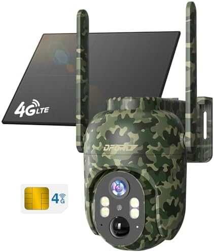 Нова Външна 4G камера със SIM слот 2K HD соларна батерия PIR PTZ за видеонаблюдение