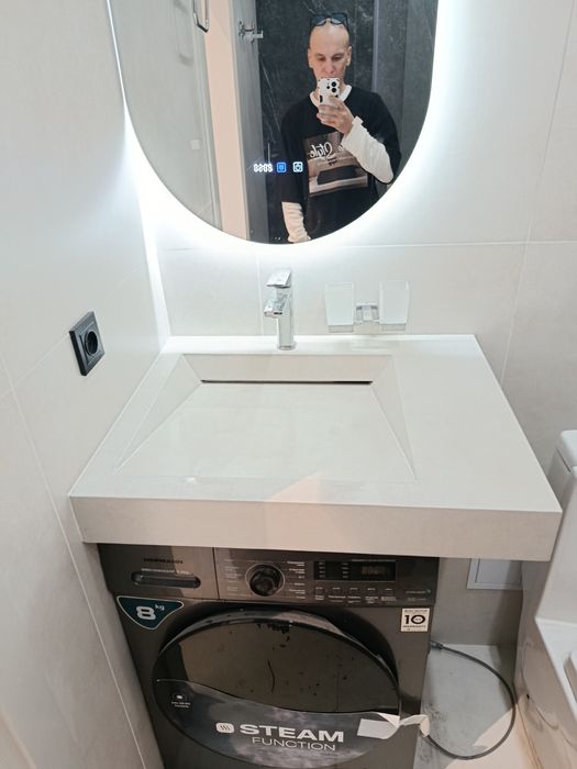 Раковина над стиральной машинкой