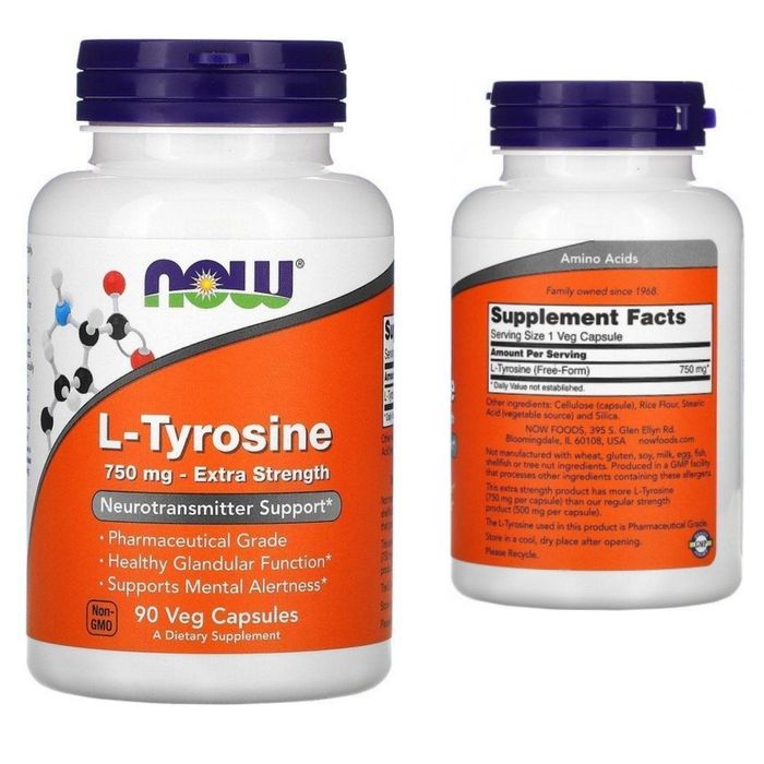 L-Tyrosine (L-тирозин) — поддержка энергии, концентрации и настроения.