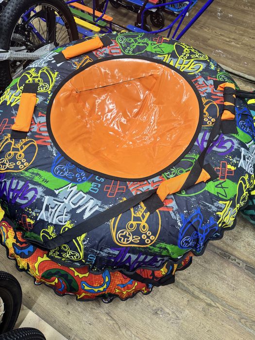 Тюбинг ватрушка пластик