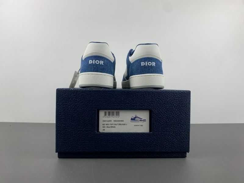 Dior B27 Low White Blue Denim
