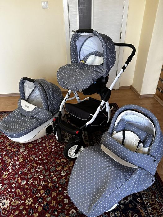 Бебешка количка 3в1 STELLA ROMA