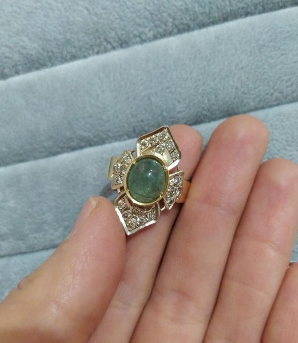 Золотой Бахча с бриллиантом 750СССР