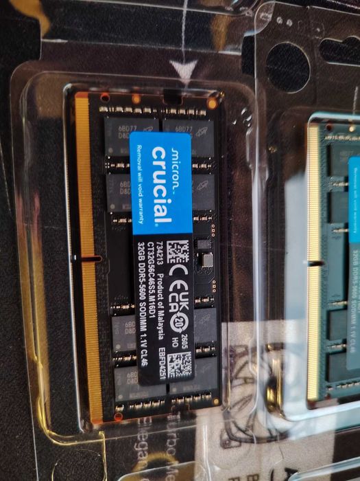 Рам памет за лаптоп Crucial 2x32GB 64GB 5600MHz DDR5 SO-DIMM