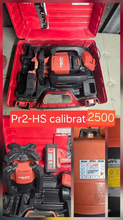 Laser Hilti PR2-HS A12 calibrat la zi complet in cutie