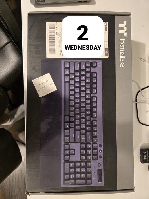 Tastatura gaming mecanica bluetooth/wired Thermaltake W1, Cherry MX Re